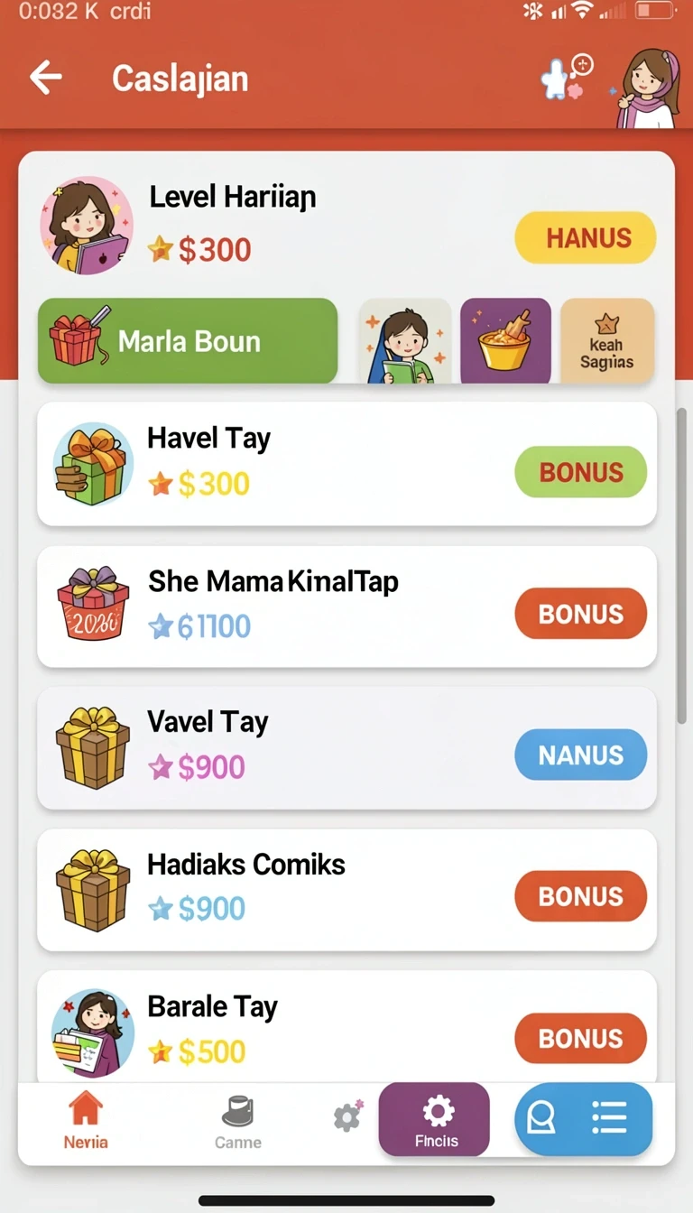 Tampilan utama aplikasi dadu11 APK Terbaru untuk Android Tanpa Iklan yang intuitif dan efisien.